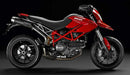 The image displays the Ventura Ducati 796 Hypermotard (10-12) EVO-12 Bike-Pack Kit, which includes a black "EVO-12 Pack" bike bag, an "EVO-Rack" luggage rack, and an "L-Bracket" with screws. The adjustable Pack-Rack adds customized convenience to this versatile kit.