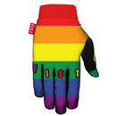 The FIST Natalya Diehm Rainbow Glove showcases LGBTQ+ Pride flag colors and “FIST” in vibrant letters across the fingers, finished with a bold red “FIST” tag near the wrist.