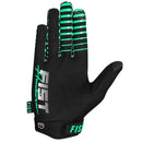 The FIST FREESTYLE GLOVE by FIST is a sleek black MTB glove with green accents, "FIST" on the wrist and fingers, plus "FIST Handwear Superior Grips" in white and green. This fitted motocross glove delivers standout style and performance.
