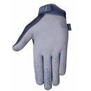 A single GREY STOCKER GLOVE by FIST, featuring "FIST" printed across the fingers and a fist logo on the back, displayed against a plain white background.