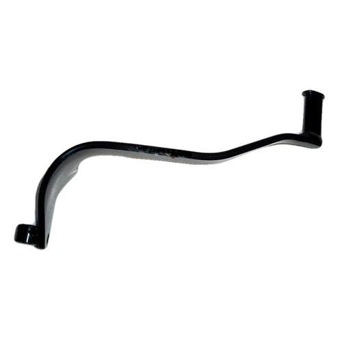 A black metal crank handle featuring a curved shape and a cylindrical grip on one end. The handle, styled similarly to the GEARSHIFT LEVER & RUBBER by OEM HONDA PARTS, appears to be designed for manual operation, potentially for use with machinery or equipment. The background is plain white.