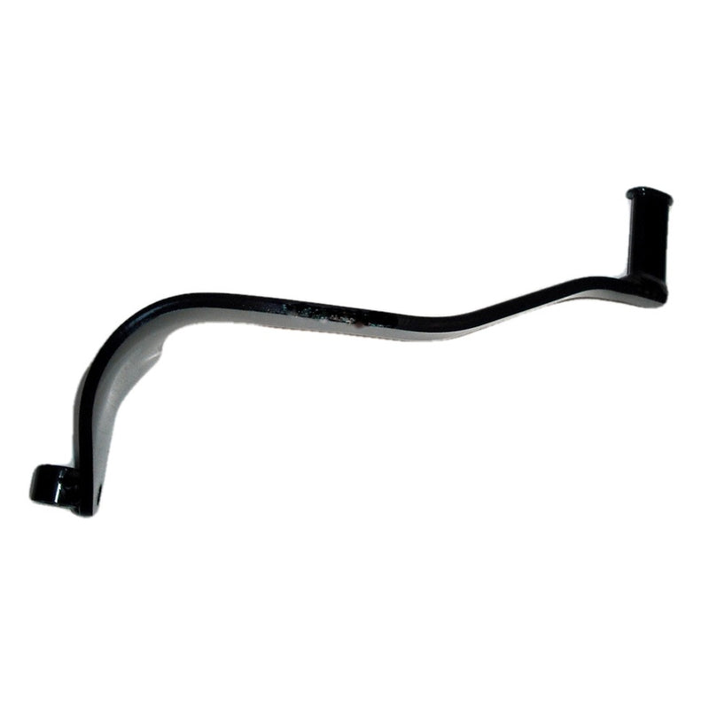 A black metal crank handle featuring a curved shape and a cylindrical grip on one end. The handle, styled similarly to the GEARSHIFT LEVER & RUBBER by OEM HONDA PARTS, appears to be designed for manual operation, potentially for use with machinery or equipment. The background is plain white.