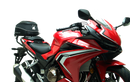 EVO-12 Bike-Pack Kit includes a top-left view of the Evo-12 pack, a top-right image of the Ventura Evo-Rack mounted on a Honda CB 500F (2020) highlighting its sturdy pannier support, and a bottom section displaying the L-Bracket with screws and hardware as 'Generic Image'.