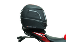 EVO-12 Bike-Pack Kit includes a top-left view of the Evo-12 pack, a top-right image of the Ventura Evo-Rack mounted on a Honda CB 500F (2020) highlighting its sturdy pannier support, and a bottom section displaying the L-Bracket with screws and hardware as 'Generic Image'.