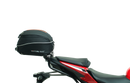 EVO-12 Bike-Pack Kit includes a top-left view of the Evo-12 pack, a top-right image of the Ventura Evo-Rack mounted on a Honda CB 500F (2020) highlighting its sturdy pannier support, and a bottom section displaying the L-Bracket with screws and hardware as 'Generic Image'.