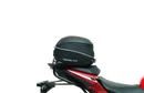 EVO-12 Bike-Pack Kit includes a top-left view of the Evo-12 pack, a top-right image of the Ventura Evo-Rack mounted on a Honda CB 500F (2020) highlighting its sturdy pannier support, and a bottom section displaying the L-Bracket with screws and hardware as 'Generic Image'.
