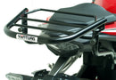 EVO-12 Bike-Pack Kit includes a top-left view of the Evo-12 pack, a top-right image of the Ventura Evo-Rack mounted on a Honda CB 500F (2020) highlighting its sturdy pannier support, and a bottom section displaying the L-Bracket with screws and hardware as 'Generic Image'.