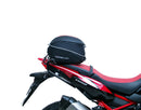Image of the Ventura Bike-Pack Kit for Honda CRF 1100 L Africa-Twin/DCT (20-21) featuring a sleek black EVO-12 Pack, a sturdy metal Evo-Rack with mounting brackets, and an L-Bracket with screws, all elegantly presented in this image.