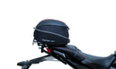 Image of the Ventura EVO-12 Kit for Honda CB 650R, CBR 650R (21 ->), with a sleek black pack, adjustable EVO-Rack, and L-Bracket with screws. The "Venture Bike" rack seamlessly integrates with any Top-Box Rack design.