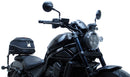 The image showcases the Ventura EVO-12 Bike-Pack Kit for the Honda CMX 1100 Rebel (2021 - >), including the black EVO-12 Pack with logo, an Adjustable Pack-Rack for flexibility, and an L-Bracket with screws.