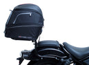 The image showcases the Ventura EVO-12 Bike-Pack Kit for the Honda CMX 1100 Rebel (2021 - >), including the black EVO-12 Pack with logo, an Adjustable Pack-Rack for flexibility, and an L-Bracket with screws.