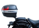 The image showcases the Ventura EVO-12 Bike-Pack Kit for the Honda CMX 1100 Rebel (2021 - >), including the black EVO-12 Pack with logo, an Adjustable Pack-Rack for flexibility, and an L-Bracket with screws.