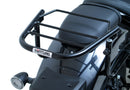 The image showcases the Ventura EVO-12 Bike-Pack Kit for the Honda CMX 1100 Rebel (2021 - >), including the black EVO-12 Pack with logo, an Adjustable Pack-Rack for flexibility, and an L-Bracket with screws.