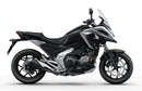 Image of a Ventura EVO-12 Bike-Pack Kit for Honda NC 750X (21 - >), featuring a black pack with orange detail. It includes an adjustable Pack-Rack for secure mounting, the EVO-Rack, and an L-bracket with hardware, all showcased in a generic image.