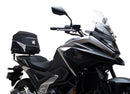 Image of a Ventura EVO-12 Bike-Pack Kit for Honda NC 750X (21 - >), featuring a black pack with orange detail. It includes an adjustable Pack-Rack for secure mounting, the EVO-Rack, and an L-bracket with hardware, all showcased in a generic image.
