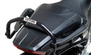 Image of a Ventura EVO-12 Bike-Pack Kit for Honda NC 750X (21 - >), featuring a black pack with orange detail. It includes an adjustable Pack-Rack for secure mounting, the EVO-Rack, and an L-bracket with hardware, all showcased in a generic image.
