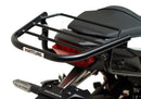 A labeled generic image displays a Honda CB750 Hornet (23 ->) Bike-Pack Kit by Ventura, featuring the versatile Sport-Rack, sleek black EVO-12 Pack with an orange stripe, innovative EVO-Rack for bikes, and handy L-Bracket—shown disassembled with screws.