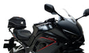 Ventura EVO-12 Bike-Pack Kit for Honda CBR 650R (24 ->) includes a black EVO-12 pack bag, Adjustable Pack-Rack for bike mounting, and a labeled image of the L-Bracket with included screws and metal parts.