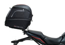 Ventura EVO-12 Bike-Pack Kit for Honda CBR 650R (24 ->) includes a black EVO-12 pack bag, Adjustable Pack-Rack for bike mounting, and a labeled image of the L-Bracket with included screws and metal parts.