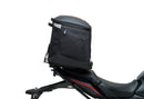Ventura EVO-12 Bike-Pack Kit for Honda CBR 650R (24 ->) includes a black EVO-12 pack bag, Adjustable Pack-Rack for bike mounting, and a labeled image of the L-Bracket with included screws and metal parts.