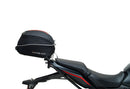 Ventura EVO-12 Bike-Pack Kit for Honda CBR 650R (24 ->) includes a black EVO-12 pack bag, Adjustable Pack-Rack for bike mounting, and a labeled image of the L-Bracket with included screws and metal parts.