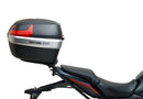 Ventura EVO-12 Bike-Pack Kit for Honda CBR 650R (24 ->) includes a black EVO-12 pack bag, Adjustable Pack-Rack for bike mounting, and a labeled image of the L-Bracket with included screws and metal parts.