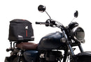Ventura EVO-12 Bike-Pack Kit for Honda GB 350R (24 ->) includes a black EVO-12 pack, metal Adjustable Pack-Rack mounted on the motorcycle, and L-Brackets with screws, shown as a generic image.