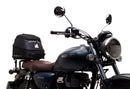 Ventura EVO-12 Bike-Pack Kit for Honda GB 350R (24 ->) includes a black EVO-12 pack, metal Adjustable Pack-Rack mounted on the motorcycle, and L-Brackets with screws, shown as a generic image.