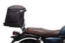 Ventura EVO-12 Bike-Pack Kit for Honda GB 350R (24 ->) includes a black EVO-12 pack, metal Adjustable Pack-Rack mounted on the motorcycle, and L-Brackets with screws, shown as a generic image.