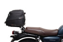 Ventura EVO-12 Bike-Pack Kit for Honda GB 350R (24 ->) includes a black EVO-12 pack, metal Adjustable Pack-Rack mounted on the motorcycle, and L-Brackets with screws, shown as a generic image.