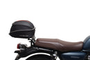 Ventura EVO-12 Bike-Pack Kit for Honda GB 350R (24 ->) includes a black EVO-12 pack, metal Adjustable Pack-Rack mounted on the motorcycle, and L-Brackets with screws, shown as a generic image.