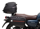 Ventura EVO-12 Bike-Pack Kit for Honda GB 350R (24 ->) includes a black EVO-12 pack, metal Adjustable Pack-Rack mounted on the motorcycle, and L-Brackets with screws, shown as a generic image.