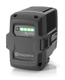 The Husqvarna BLi300 Battery is a high-capacity 9.4Ah pro-battery pack featuring four green LED charge indicators on the front and the Husqvarna logo below to help increase uptime.