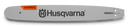 The Husqvarna X-Force Pro Laminated Sprocket Nose Bar - .325" Small Mount features a silver finish, black Husqvarna logo and text, and an orange X-Force label—engineered for excellent chainsaw performance and long-lasting durability.