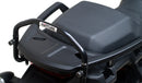The image of the EVO-12 Bike-Pack Kit displays three components: a Ventura bike-pack with logo, an EVO-rack seamlessly attached to a Harley Davidson Pan America 1250 frame, and an L-bracket with screws and rods.