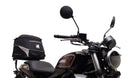 Ventura Harley Davidson X 350 (24 ->) EVO-12 Bike-Pack Kit includes the Evo-Rack, an EVO-12 pack, and a black L-bracket with screws—ideal for your Adjustable Pack-Rack or Top-Box Rack. All items are clearly labeled in the images.