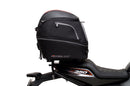Ventura Harley Davidson X 350 (24 ->) EVO-12 Bike-Pack Kit includes the Evo-Rack, an EVO-12 pack, and a black L-bracket with screws—ideal for your Adjustable Pack-Rack or Top-Box Rack. All items are clearly labeled in the images.