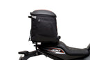 Ventura Harley Davidson X 350 (24 ->) EVO-12 Bike-Pack Kit includes the Evo-Rack, an EVO-12 pack, and a black L-bracket with screws—ideal for your Adjustable Pack-Rack or Top-Box Rack. All items are clearly labeled in the images.