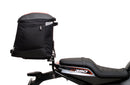 Ventura Harley Davidson X 350 (24 ->) EVO-12 Bike-Pack Kit includes the Evo-Rack, an EVO-12 pack, and a black L-bracket with screws—ideal for your Adjustable Pack-Rack or Top-Box Rack. All items are clearly labeled in the images.