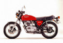 The image of the EVO-12 Bike-Pack Kit shows three components: a black zippered bike pack called the "EVO-12 Pack," a sleek black "Evo-Rack" bike rack, and brackets and screws labeled "L-Bracket," marked as a generic image for Honda CB 400 Four (74 >) by Ventura.