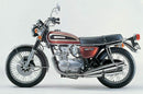 Image of Ventura's EVO-12 Bike-Pack Kit for Honda CB 550 F Super Sport (75 >), featuring an Evo-Rack for secure attachment, the versatile EVO-12 pack, and a durable L-Bracket with essential mounting hardware.