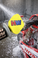 Close-up of a map switch wash cover & handlebar - map switch cover protecting water getting inside the internals of the switch. Fit kawasaki KXF & Honda CRF