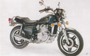 Illustration of the Ventura EVO-12 Bike-Pack Kit on a Honda CX 500 Custom (79 >), featuring an EVO-12 pack, an Evo-Rack with a generic L-bracket, plus screws, washers, and bolts.