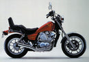 The Ventura EVO-12 Bike-Pack Kit includes an EVO-12 pack with an orange stripe, a Pack-Rack adjustable for your Honda NV 400 CF Custom, and a durable L-Bracket with mounting screws.