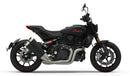 The EVO-12 Bike-Pack Kit offers a stylish Ventura EVO-12 pack with an orange stripe, an adjustable EVO-Rack on the frame, and a detailed L-Bracket with screws. Ideal for Indian FTR models (19 ->), it combines style and functionality for your rides.