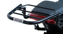 The EVO-12 Bike-Pack Kit offers a stylish Ventura EVO-12 pack with an orange stripe, an adjustable EVO-Rack on the frame, and a detailed L-Bracket with screws. Ideal for Indian FTR models (19 ->), it combines style and functionality for your rides.