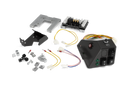 Husqvarna Control box P500DX/HX kit includes wiring harnesses, connectors, mounting brackets, screws, and a circuit board—ideal for steering column integration—arranged on a white background.