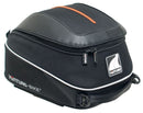 Ventura's EVO-12 Jet-Stream, a black rear rack bag, is securely attached to the bike's metal luggage rack and features side latches with a subtle logo.