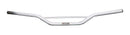 The Ventura Off Road Bars - 7/8" are silver and feature a black grip on each end, with a supporting center bar. The slightly raised, curved design provides ergonomic handling and includes a small manufacturer's label for identification.