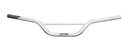 The Ventura Off Road Bars - 7/8" are silver and feature a black grip on each end, with a supporting center bar. The slightly raised, curved design provides ergonomic handling and includes a small manufacturer's label for identification.